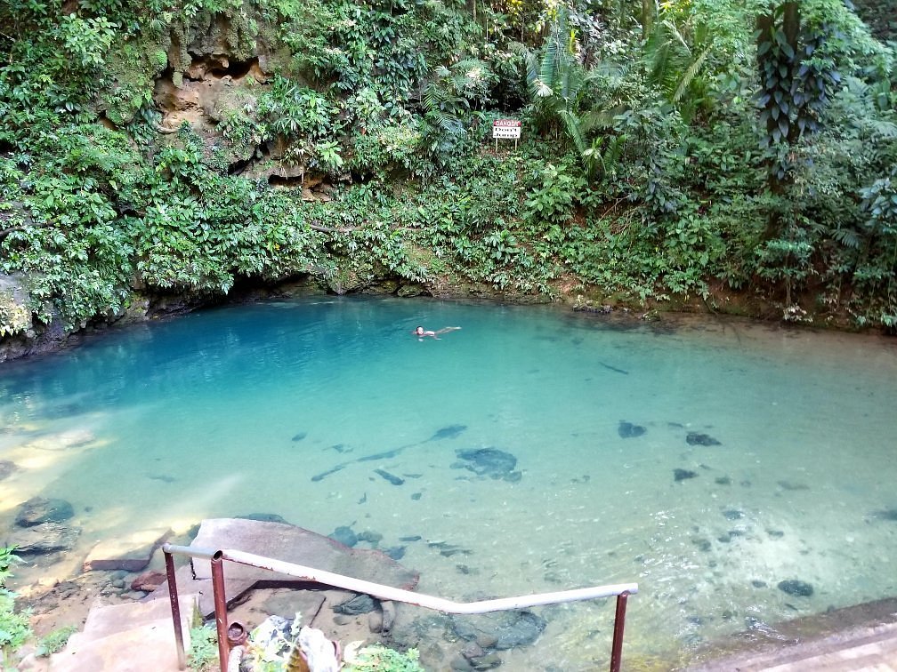 Crystal Cave Adventure at St. Herman's Blue Hole National Park - 1