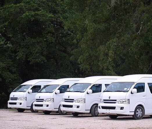 Ruwa Travels' sustainable shuttle for low-impact Belize island transfers.