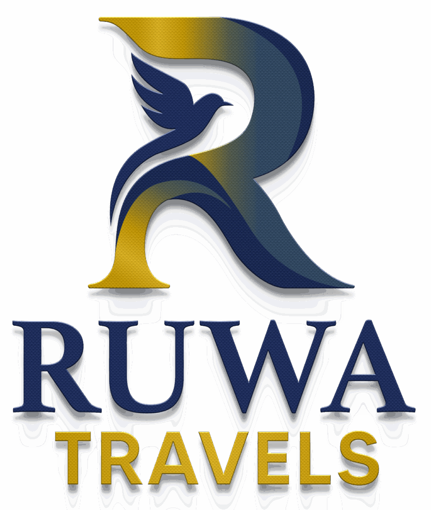 Ruwa Travels logo - A Belize-based travel agency specializing in custom tours and unforgettable adventures.
